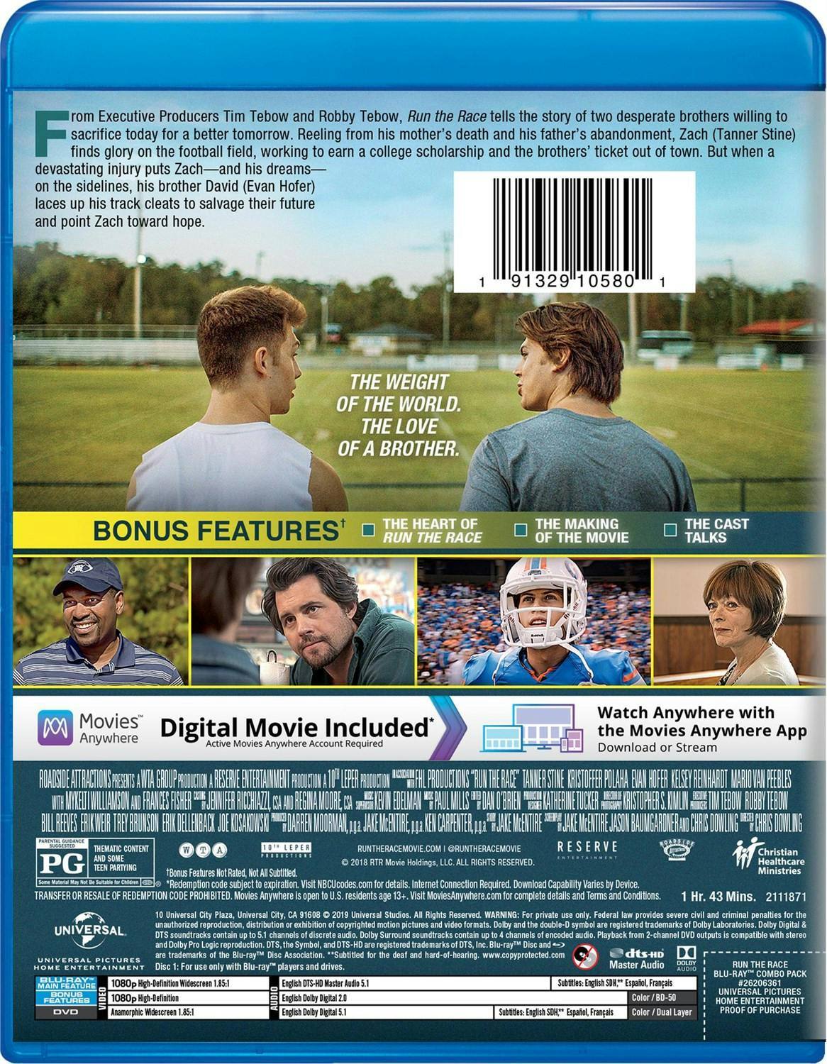 Back. Run the Race   - BLU-RAY.