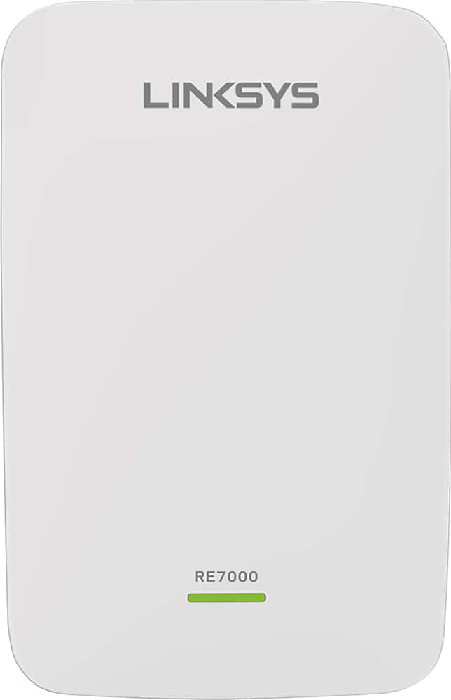 Linksys - MAX-STREAM™ AC1900 Dual Band Repeater with MU-MIMO - White - Front_Zoom