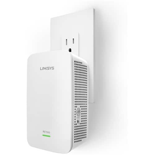 Alt View 11. Linksys - MAX-STREAM™ AC1900 Dual Band Repeater with MU-MIMO - White.