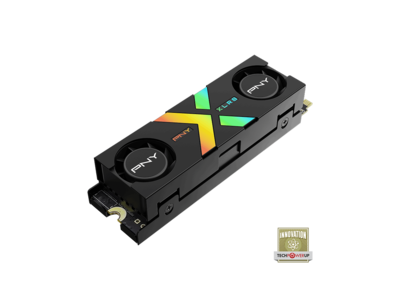 PNY CS3150 XLR8 Gaming RGB 1TB PCIe Gen5 NVMe SSD with RGB Fan Up PNY CS3150 XLR8 Gaming RGB 1TB PCIe Gen5 NVMe SSD with RGB Fan Up