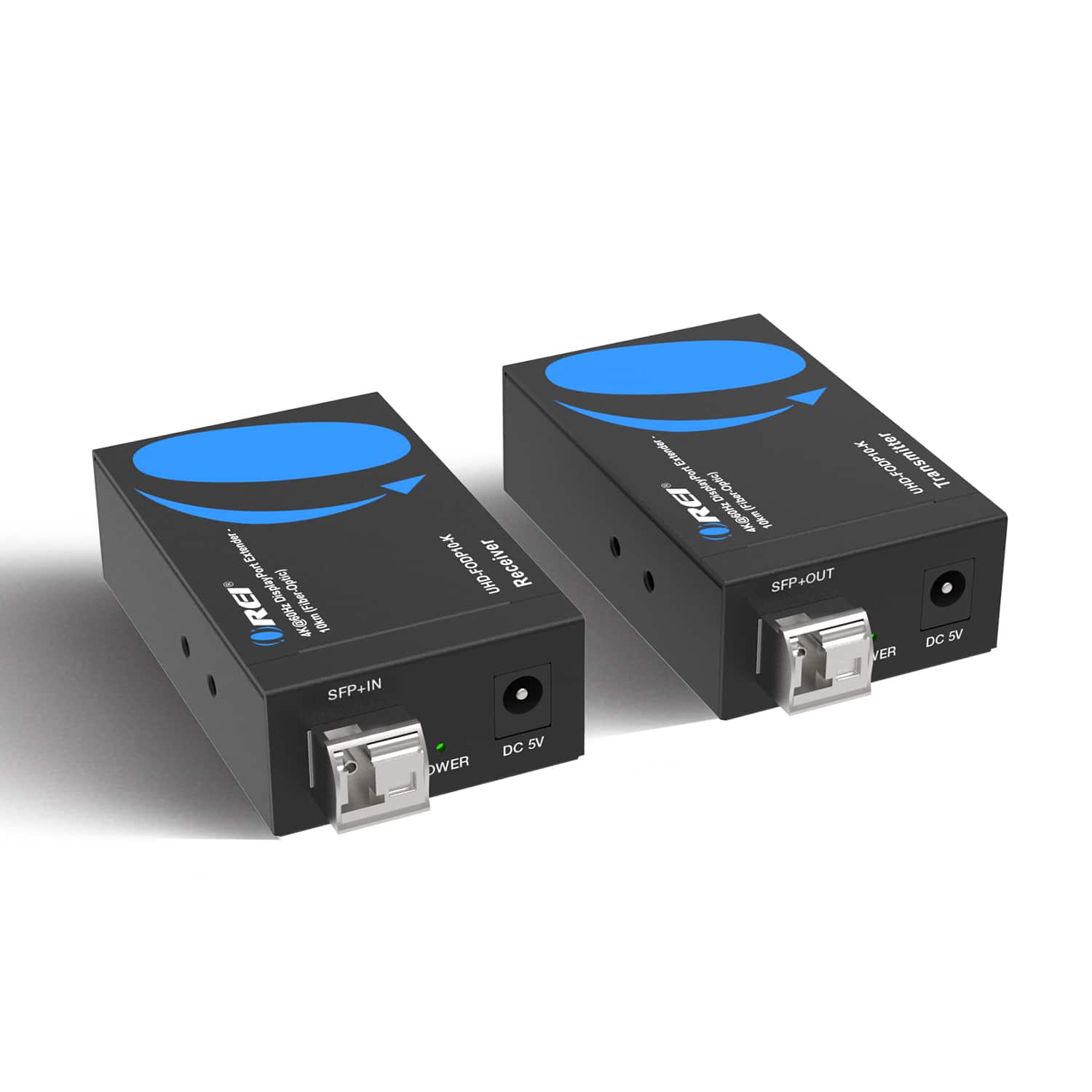 Orei - 4K@60hz DP™ Extender - 10km (fiber-optic) (UHD-FODP10-K) - Black