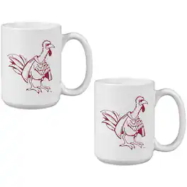Indigo Falls - Virginia Tech Hokies Two Pack 15oz. Vault Sketch Ceramic Mug Set - Multicolor