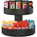 Angle. Mind Reader - Supreme Lazy Susan Snack Organizer - Black.