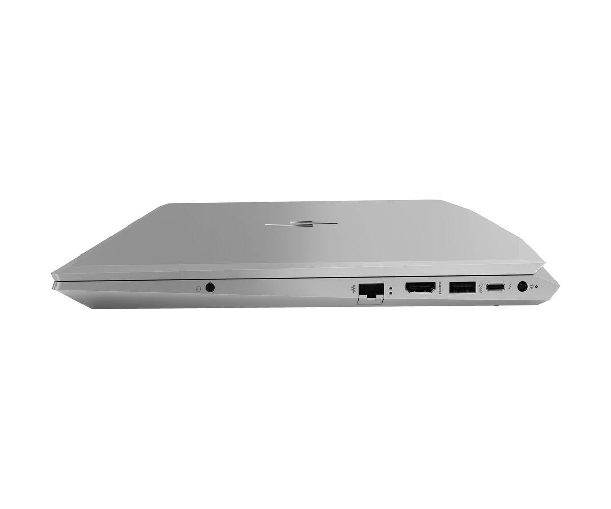 Angle. HP - HP ZBook 15V G5 Core i7-8850H 2.6GHz, 64GB, 2TB SSD, 15.6" FHD, Win 11 Pro 64-bit, Nvidia Quadro P600 4GB - Silver.