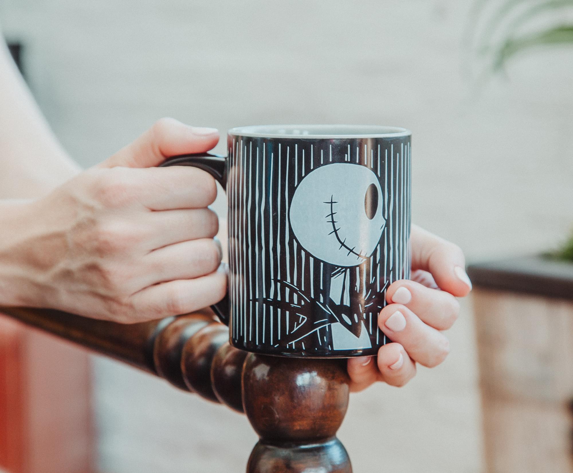 Alt View 10. Disney - Disney Nightmare Before Christmas Jack and Sally "Meant To Be" Ceramic Mug Set - Black.