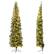 Alt View 19. Costway - 7ft Pre-lit PVC Artificial Half Christmas Tree w/ 450 Branch Tips & 150 Lights - Green.