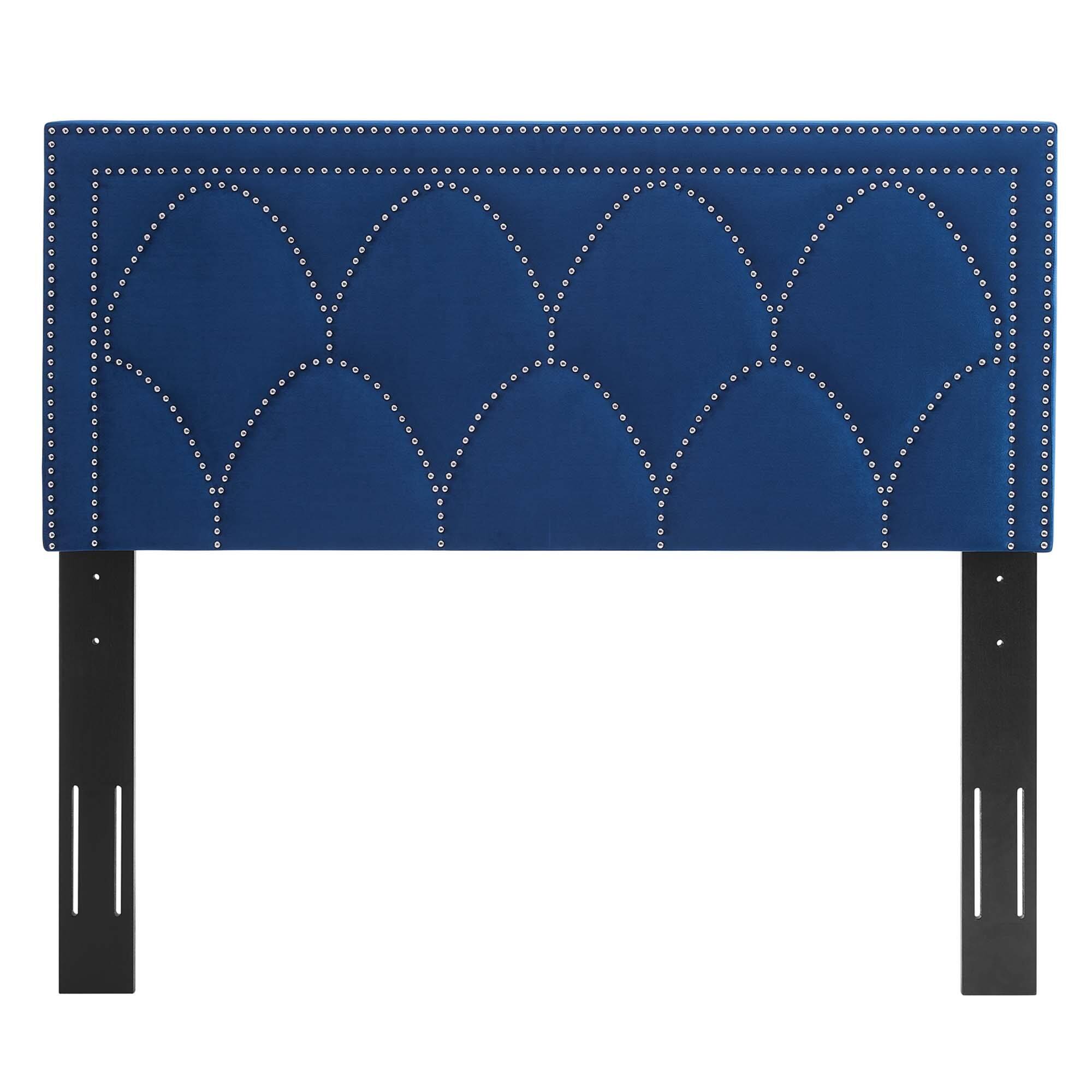 Back. Modway - Greta Performance Velvet Twin Headboard by Modway - Navy.
