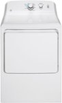 Front Zoom. GE - 7.2 Cu. Ft. Electric Dryer - White.
