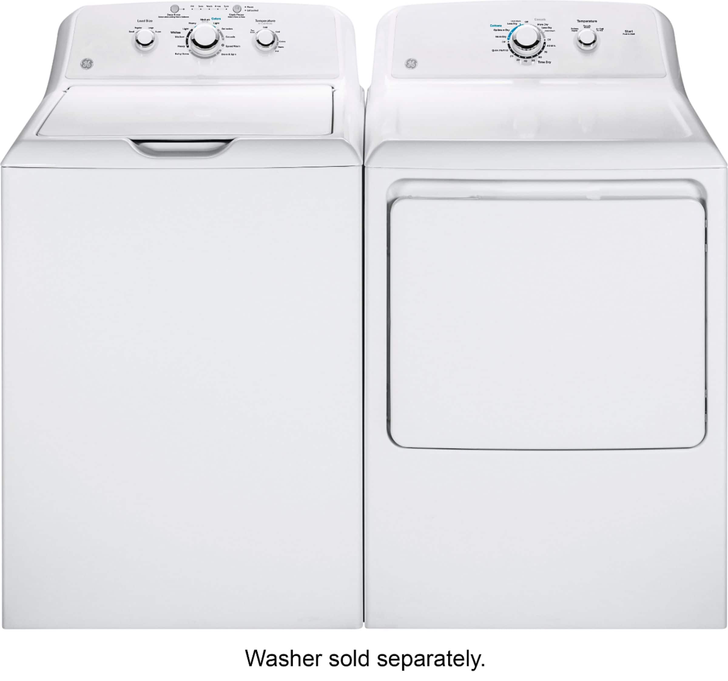 Alt View 11. GE - 7.2 Cu. Ft. Electric Dryer - White.