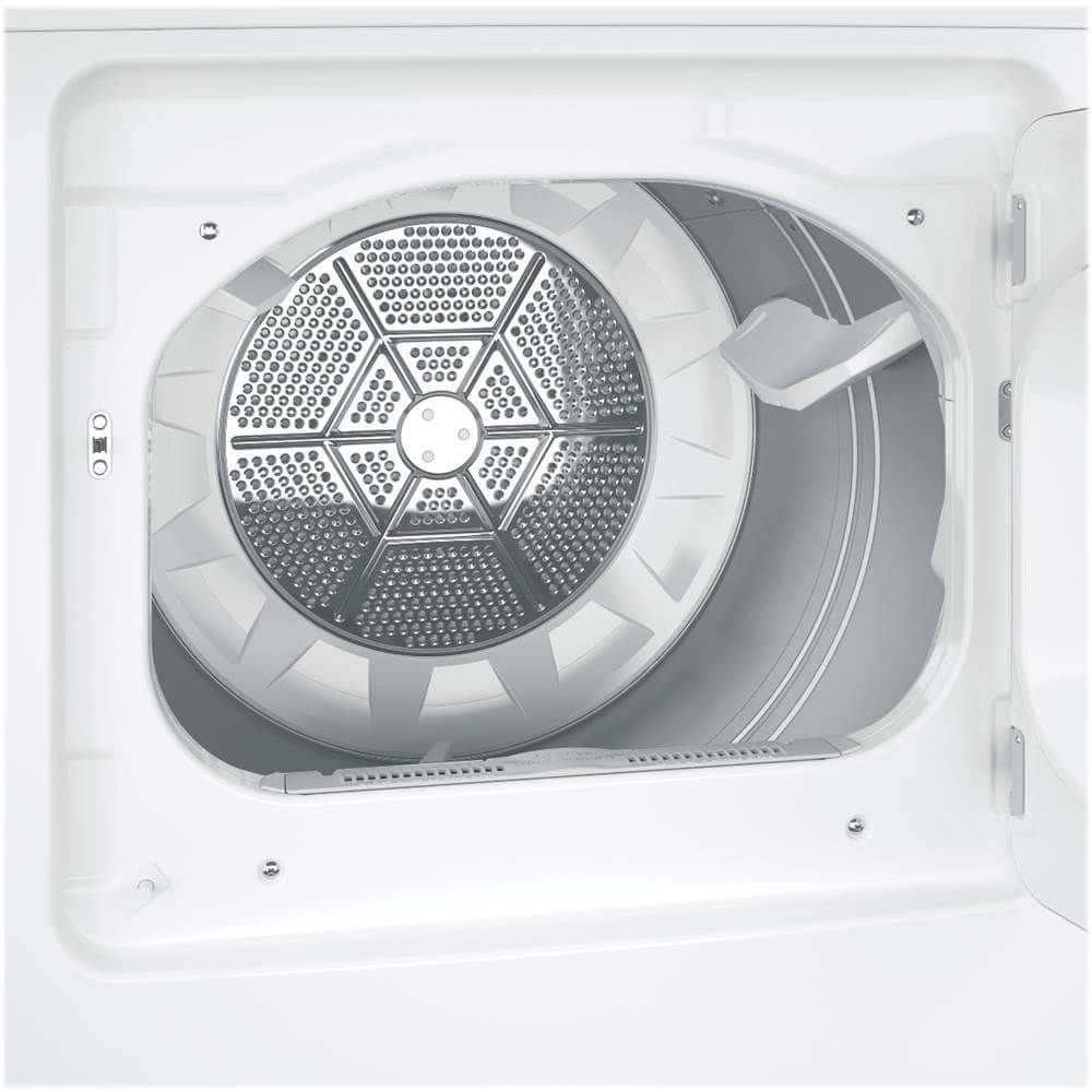 Alt View 1. GE - 7.2 Cu. Ft. Electric Dryer - White.