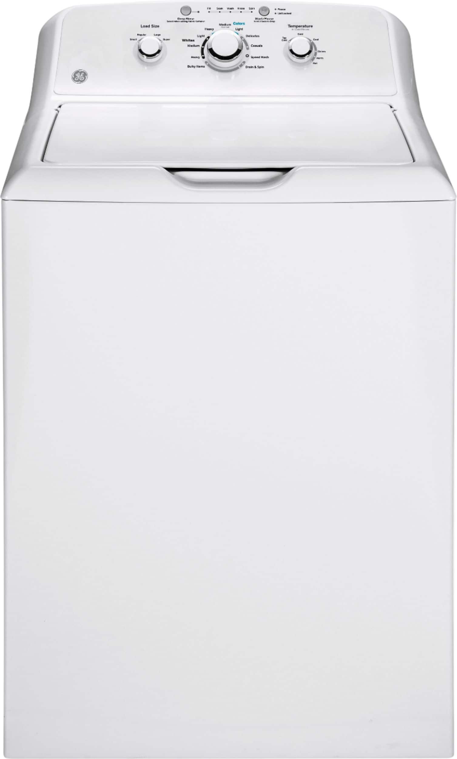 Front. GE - 3.8 Cu. Ft. 11-Cycle Top-Loading Washer.
