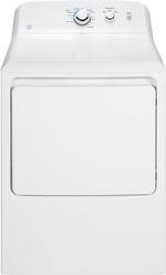 GE - 7.2 Cu. Ft. Gas Dryer - White - Front_Standard