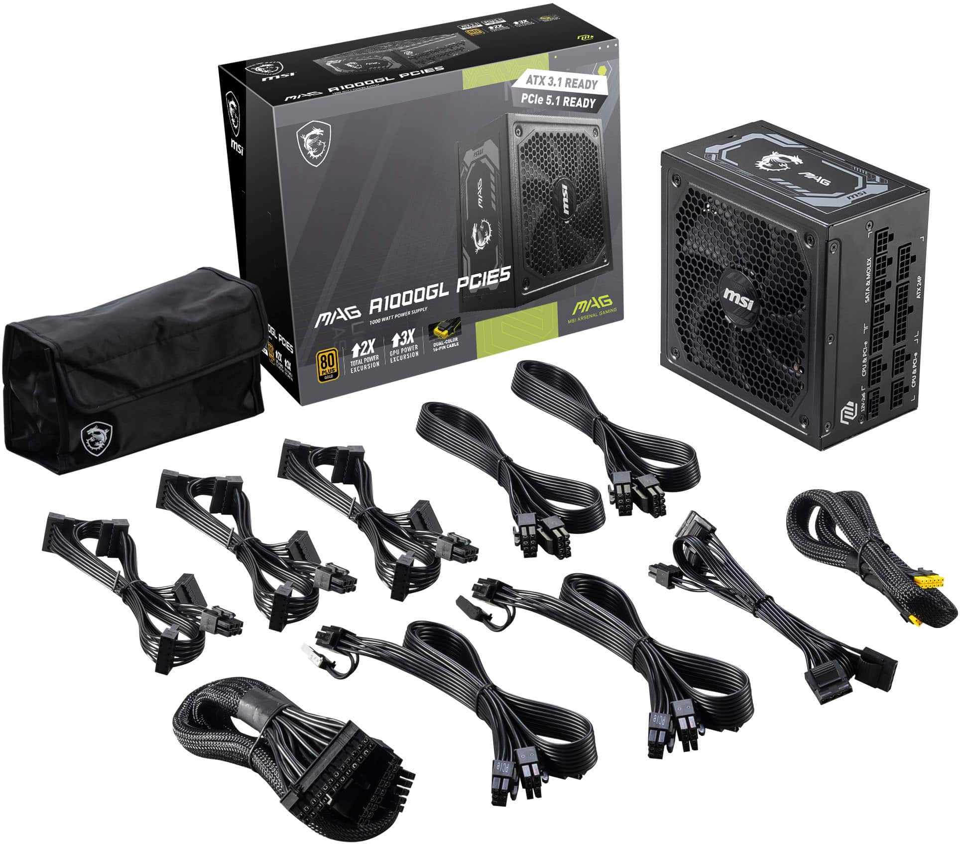 The image shows a box of computer components, including a CPU cooler and a power supply. The box is placed next to a computer tower, and there are several cables and accessories surrounding the box. The components are designed for a gaming PC, and the box contains a CPU cooler, power supply, and other accessories to enhance the gaming experience.