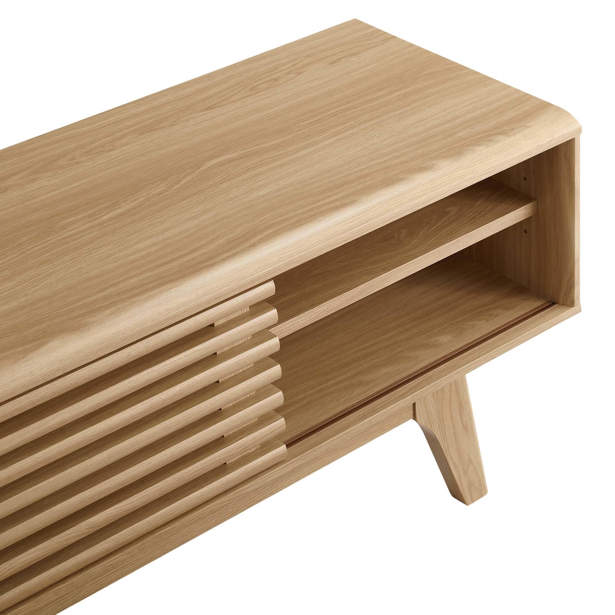 Alt View 1. Modway - Render 48” TV Stand by Modway - Oak.