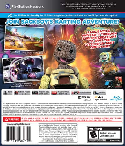 Little big planet clearance karting ps3