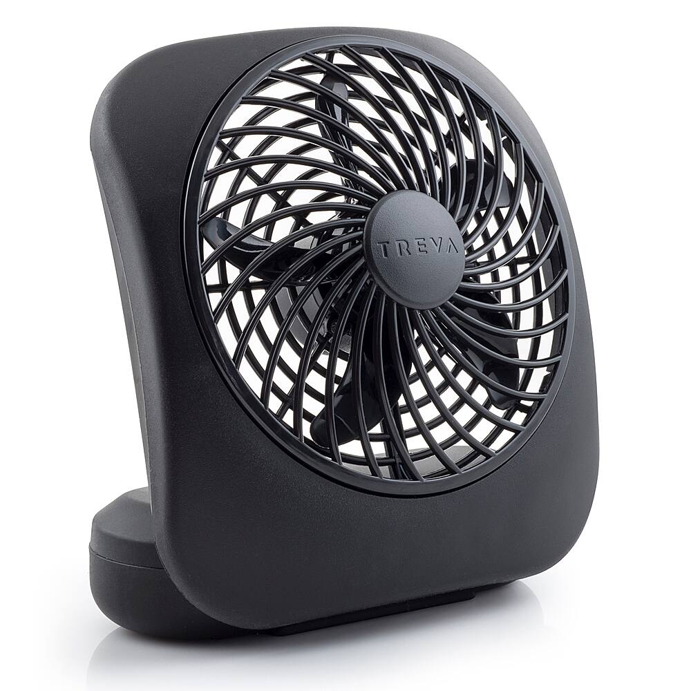 Angle. O2 Cool - 5" Personal Fan - Black.