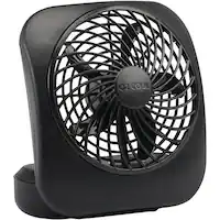 O2 Cool - 5" Personal Fan - Black - Front_Zoom