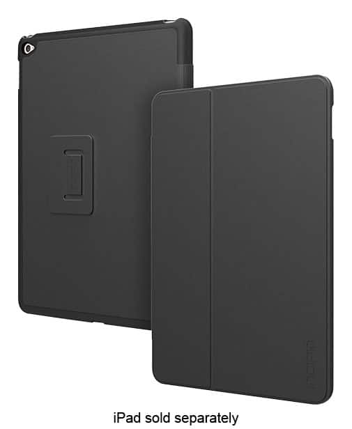 Front. Incipio - Delta Folio Case for Apple® iPad® Air 2 - Black.