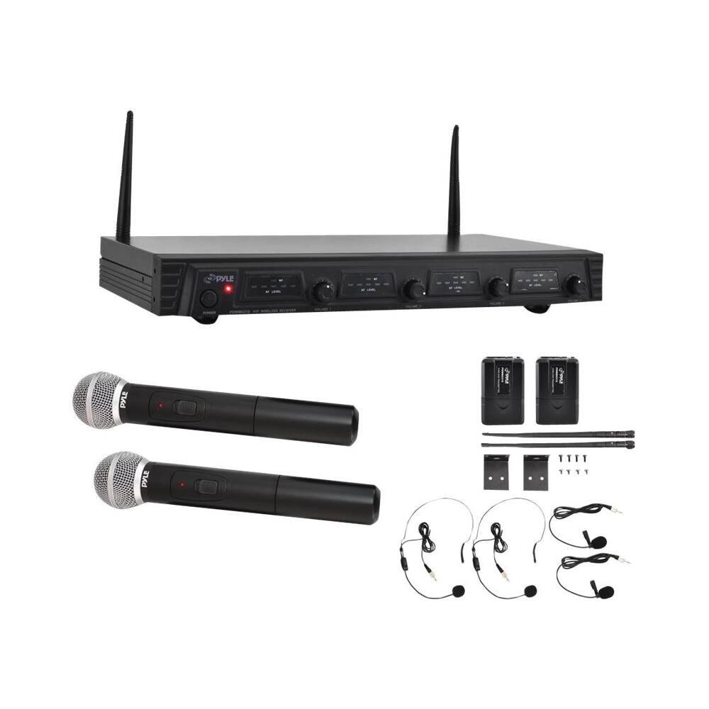 Best Buy PYLE PylePro 4Channel Wireless Microphone System PDWM4310