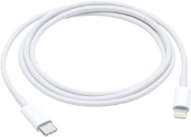 Apple - 2 m USB Type C-to-Lightning Charging Cable - White - Front_Zoom
