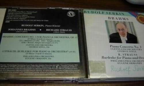 Brahms / Cleveland Orch / Szell/ Serkin - Piano Cto No 1 / S  - COMPACT DISCS