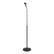 Front. PylePro - Universal Compact Base Microphone Stand with Gooseneck - Black.