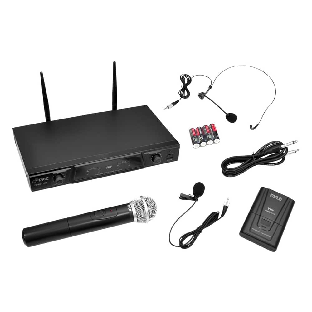 PYLE - PylePro Wireless Microphone System - Larger Front