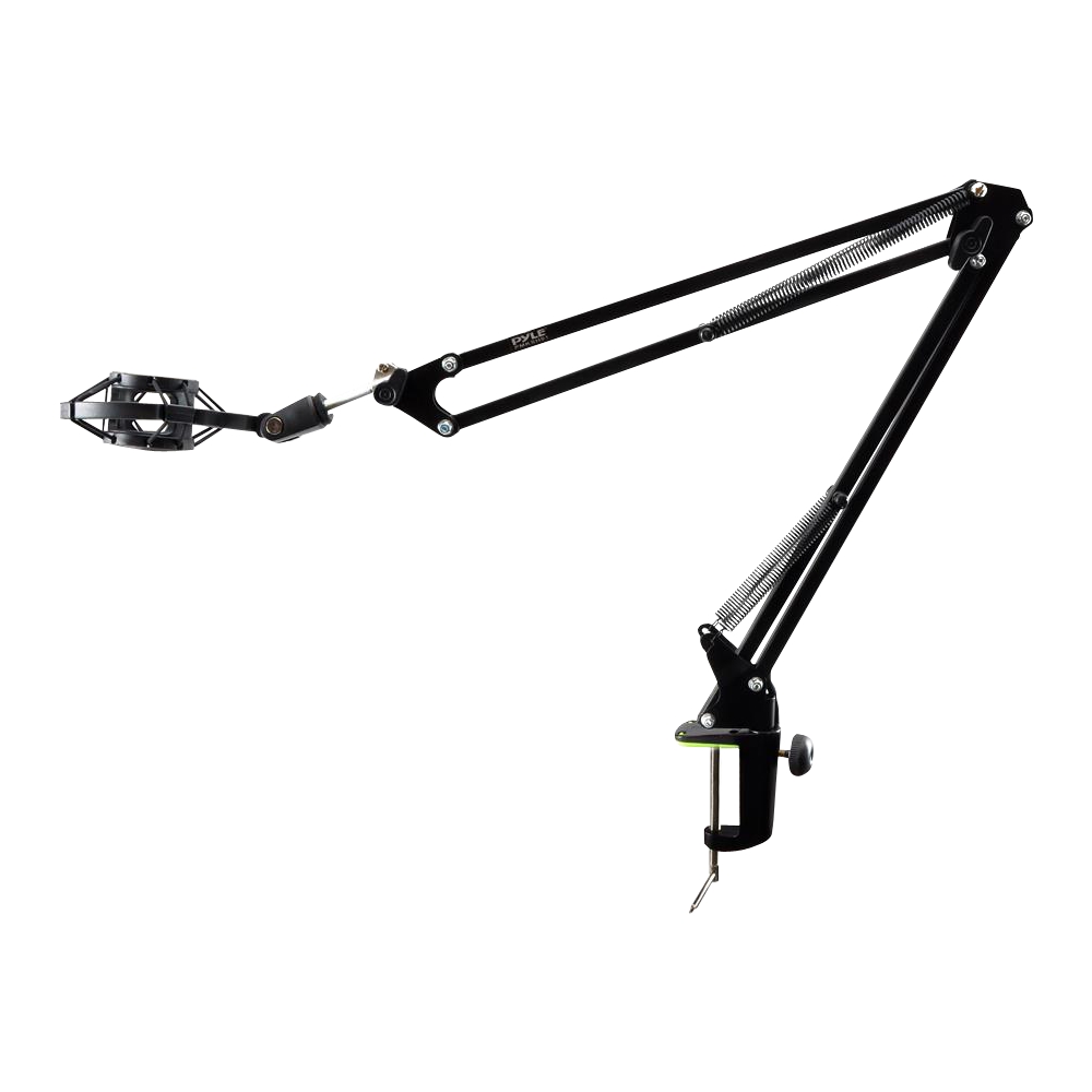 Broadcast and Home Adjustable Microphone Suspension Boom Scissor Arm Stand with Mic Shock Mount for lightweight Micphone in Studio Video Room Sywon Desktop Microphone Stand TV Station 