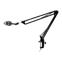 PylePro - Suspension Boom Scissor Microphone Stand with Shock Mount Holder - Front_Zoom