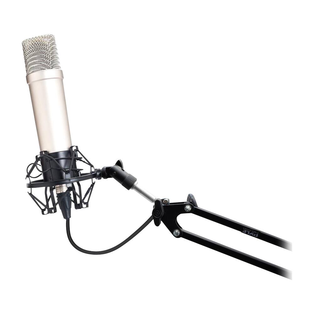 Alt View 14. PylePro - Suspension Boom Scissor Microphone Stand with Shock Mount Holder.