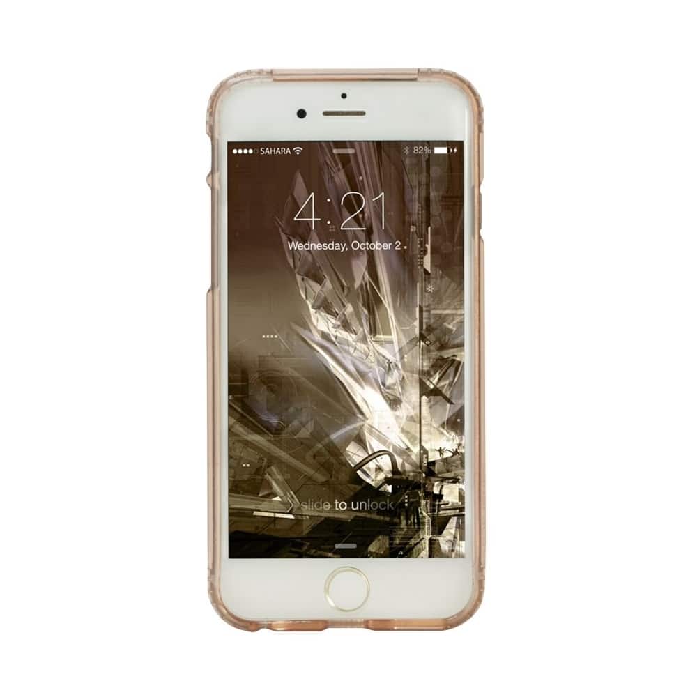 case with glass screen protector for apple iphone 6 plus and 6s plus - clear/rose gold case with glass screen protector for apple iphone 6 plus and 6s plus - clear/rose gold