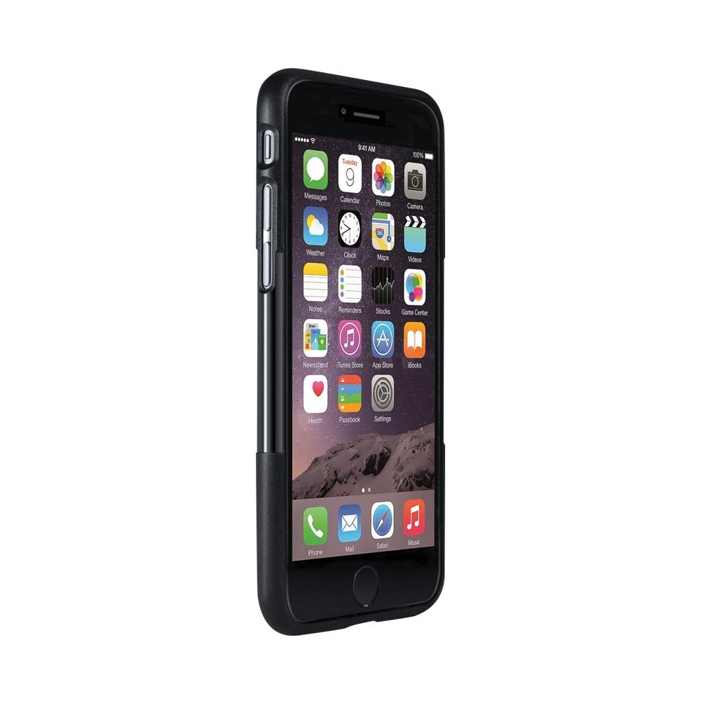 case with glass screen protector for apple iphone 6 and 6s - gray/black