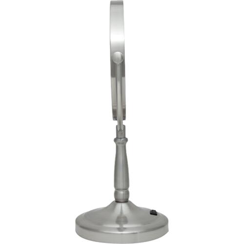 Alt View 11. Zadro - Cordless Dual-Sided LED Lighted Vanity Mirror - Satin Nickel.