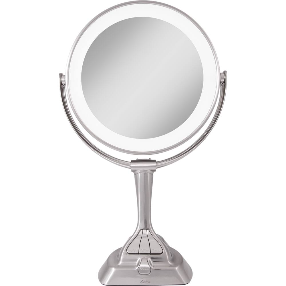 Alt View 11. Zadro - LED Variable Lighted Vanity Mirror - Satin Nickel.