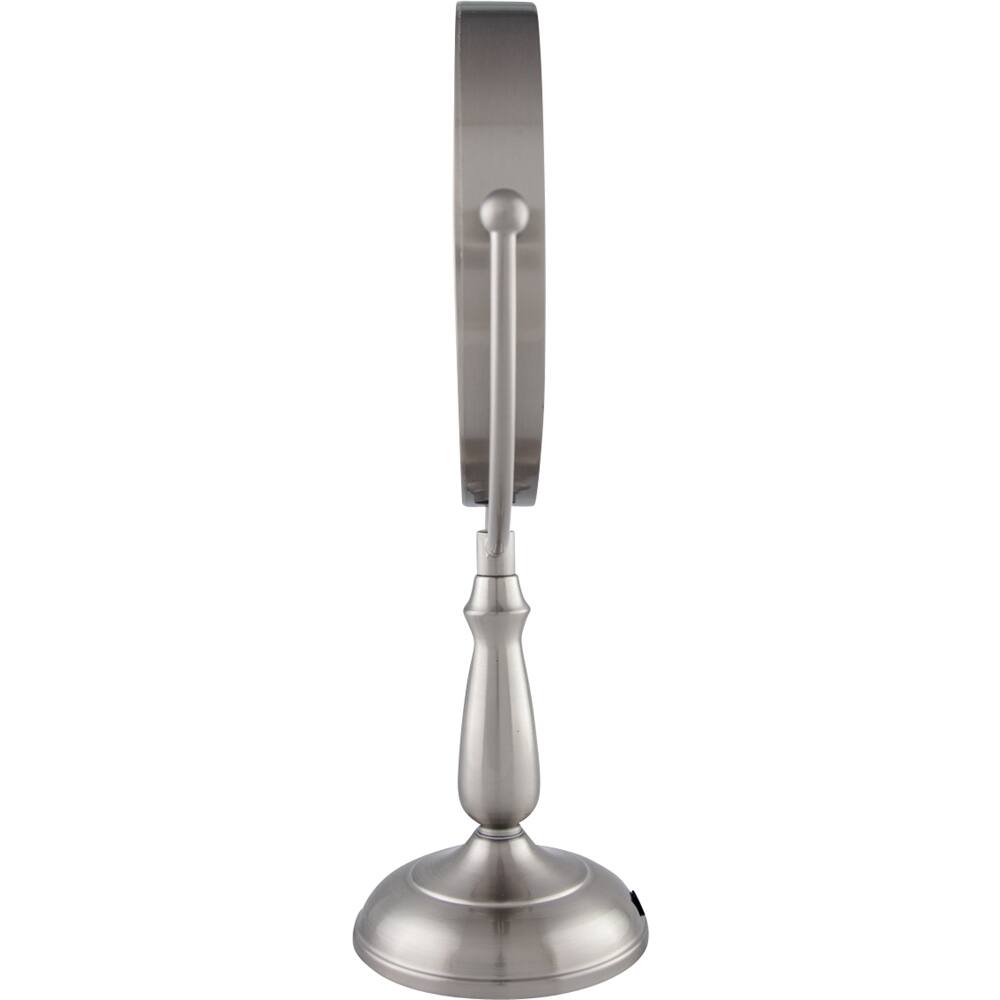 Alt View 12. Zadro - Dimmable Touch Dual-Sided LED Lighted Mirror - Satin Nickel.