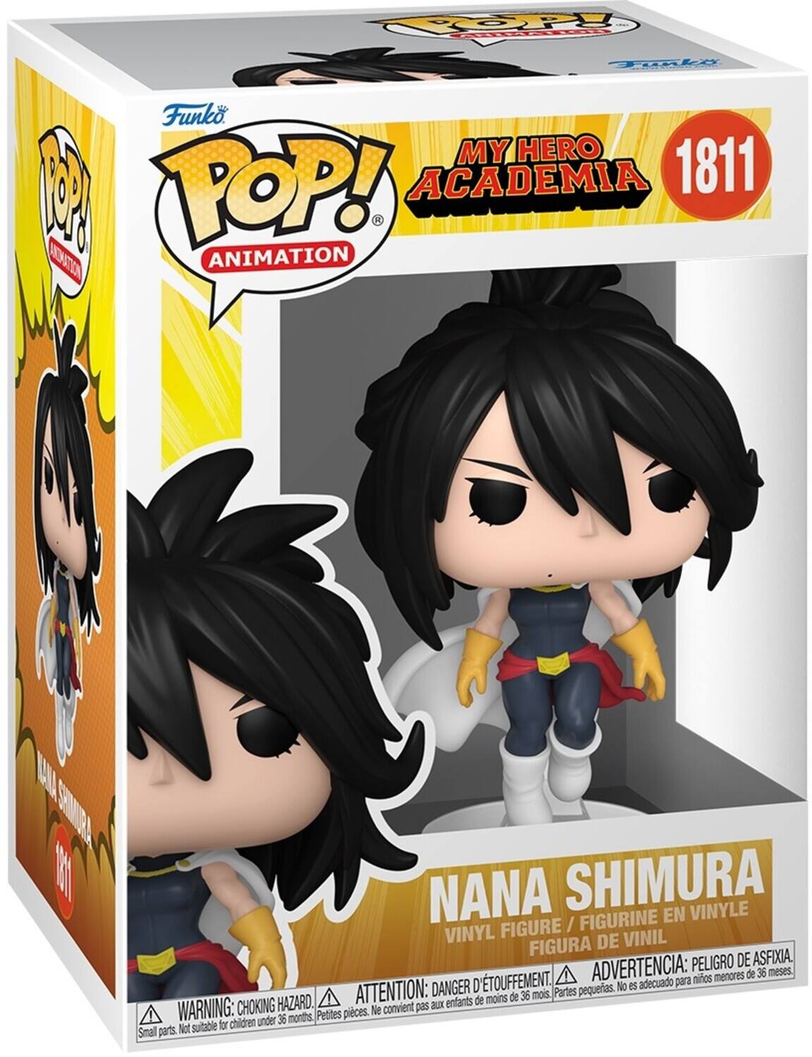 COP EL T Funko POP! MY HERO ACADEMIA 1811 ANIMATION MAL IE IA NANA SHIMURA VINYLE FIGURINE EN FIGURE / VINYL DE VINIL FIGURA PELIGRO DE ASFIXIA. D'TOUFFEMENT. ADVERTENCIA: para niños menores de 36 meses. DANGER D pequeas. No es adecuado HAZARD. ATTENTION: BLx enfants de moins de 36 mois. Partes WARNING: CHOKING Petites pieces. Ne convient pas children under 36 months, Not sutable for Smal parts.