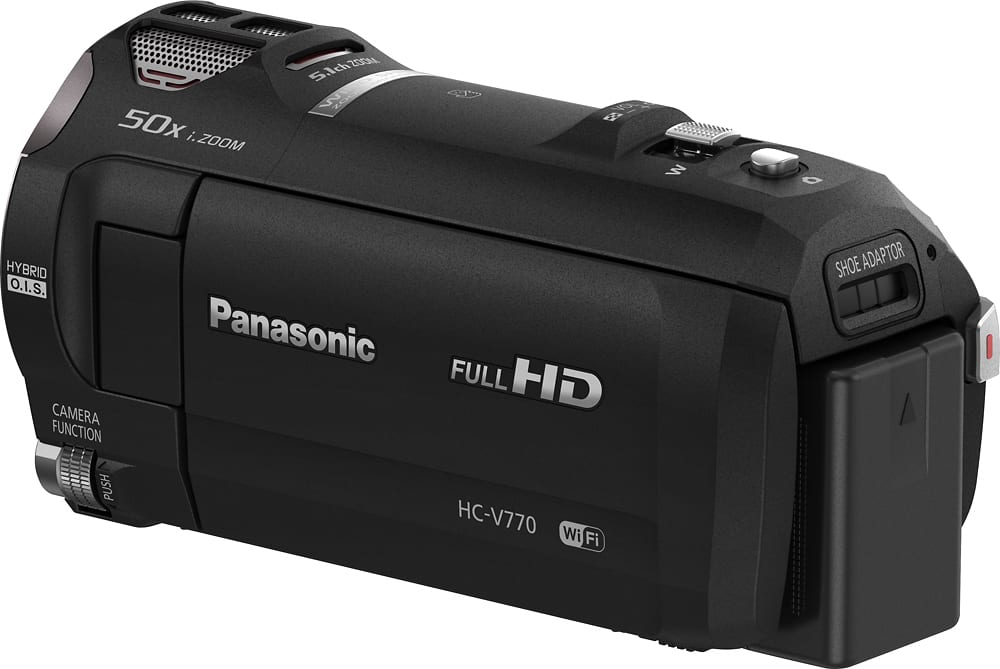 Panasonic Hc V770 Hd Flash Memory Camcorder Black Hcv770k Best Buy