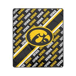 Pegasus - Iowa Hawkeyes 60" x 70" Diagonal Lined Wordmark Ultra Soft Blanket - Multicolor