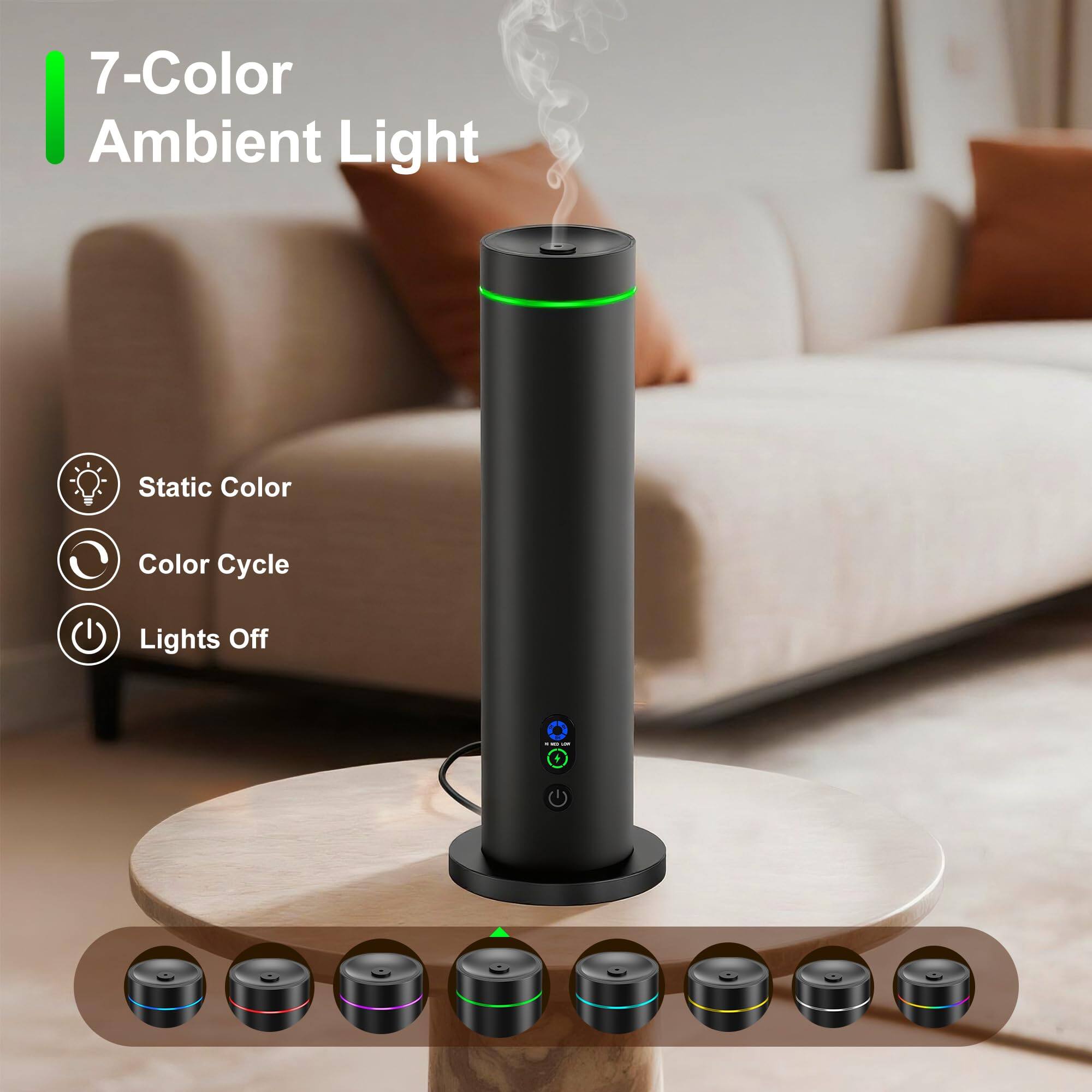 7-Color Ambient Light

- Static Color
- Color Cycle
- Lights Off