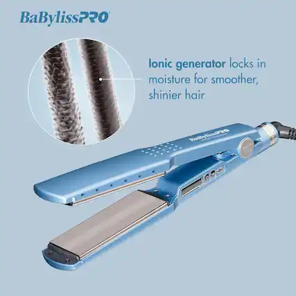 BaBylissPRO lonic generator locks in moisture for smoother, shinier hair