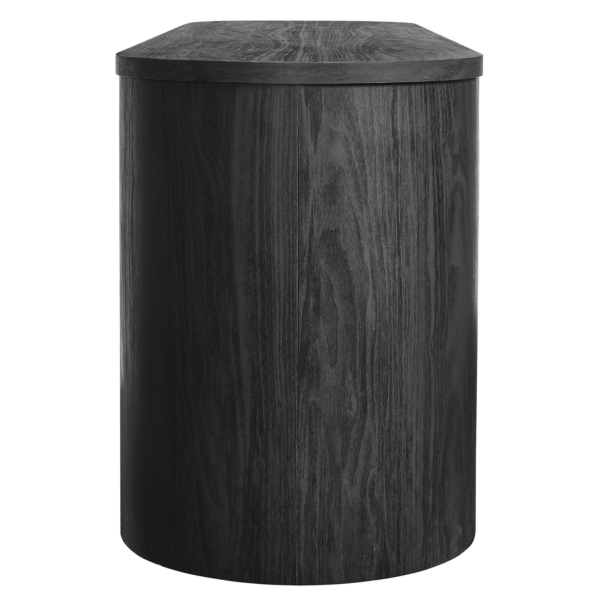 Alt View 2. Modway - Duval 71 Inch Oval TV Cabinet by Modway - Black.