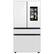 Angle. Samsung - BESPOKE 29 cu. ft. 4-Door French Door Smart Refrigerator with Family Hub - Custom Panel Ready.
