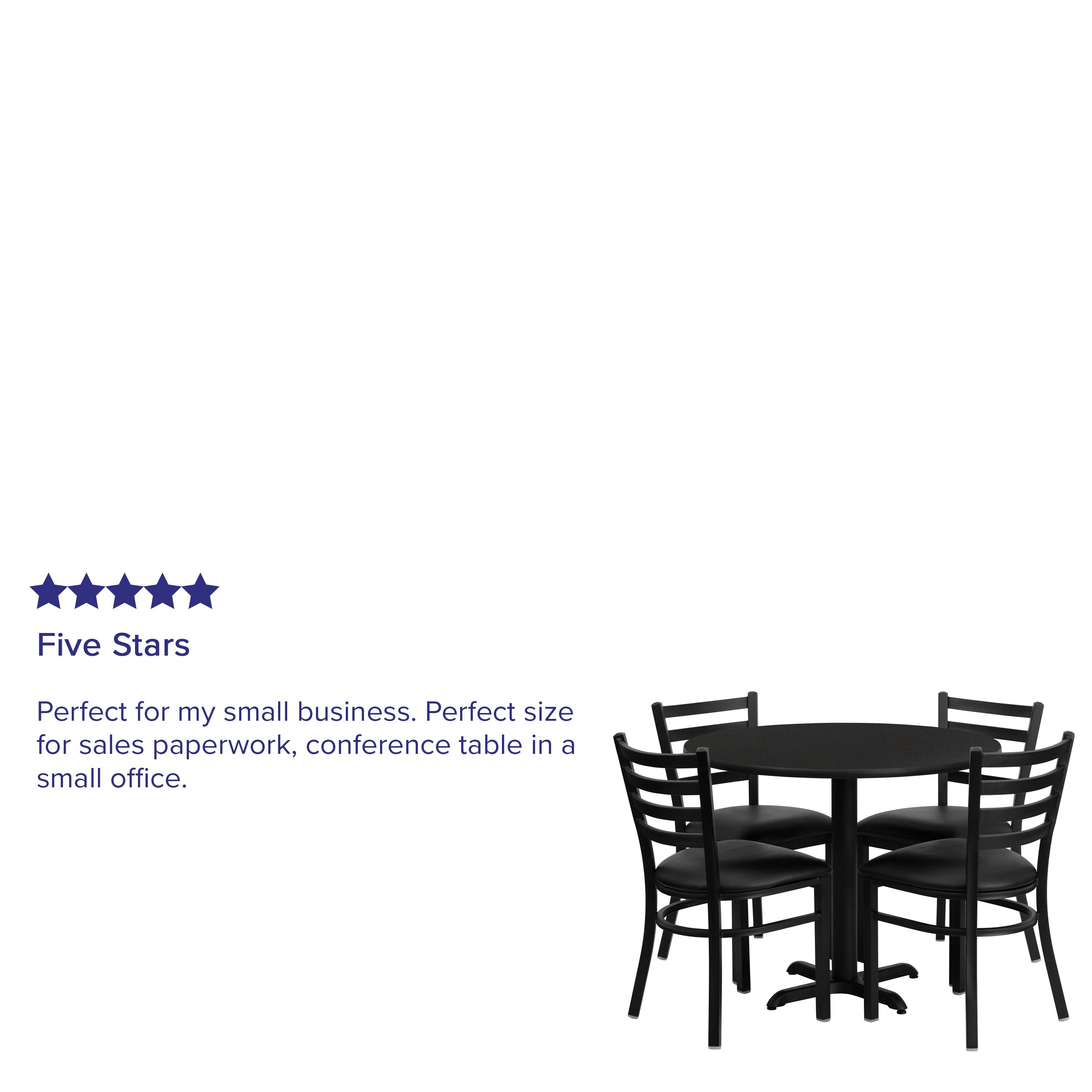 Five Stars

Perfect for my small business. Perfect size for sales paperwork, conference table in a small office.