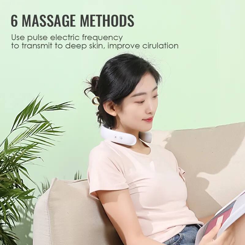 6 MASSAGE METHODS  
Use pulse electric frequency to transmit to deep skin, improve circulation