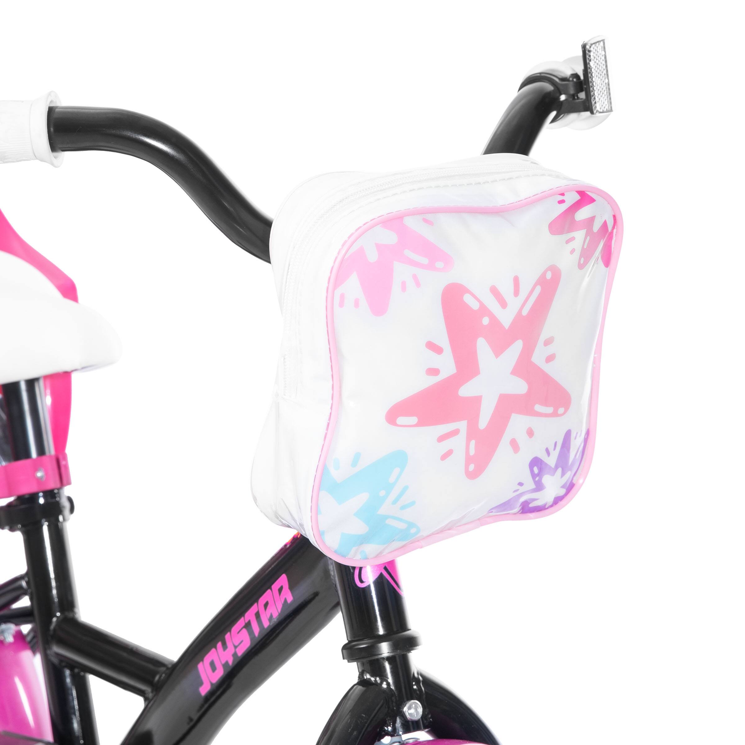 Alt View 6. JOYSTAR - JOYSTAR Zinnia 16" Kids Bike for Ages 4-7 Girls, Children's Bicycle with Training Wheels & Doll Seat, Black - Black.