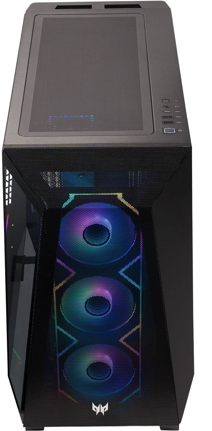 Alt View 10. Acer - Predator Orion Gaming Desktop - Intel Core Ultra 7 265KF 2024 - GeForce RTX 5070 - 32GB DDR5 Memory – 1TB Storage - Black.