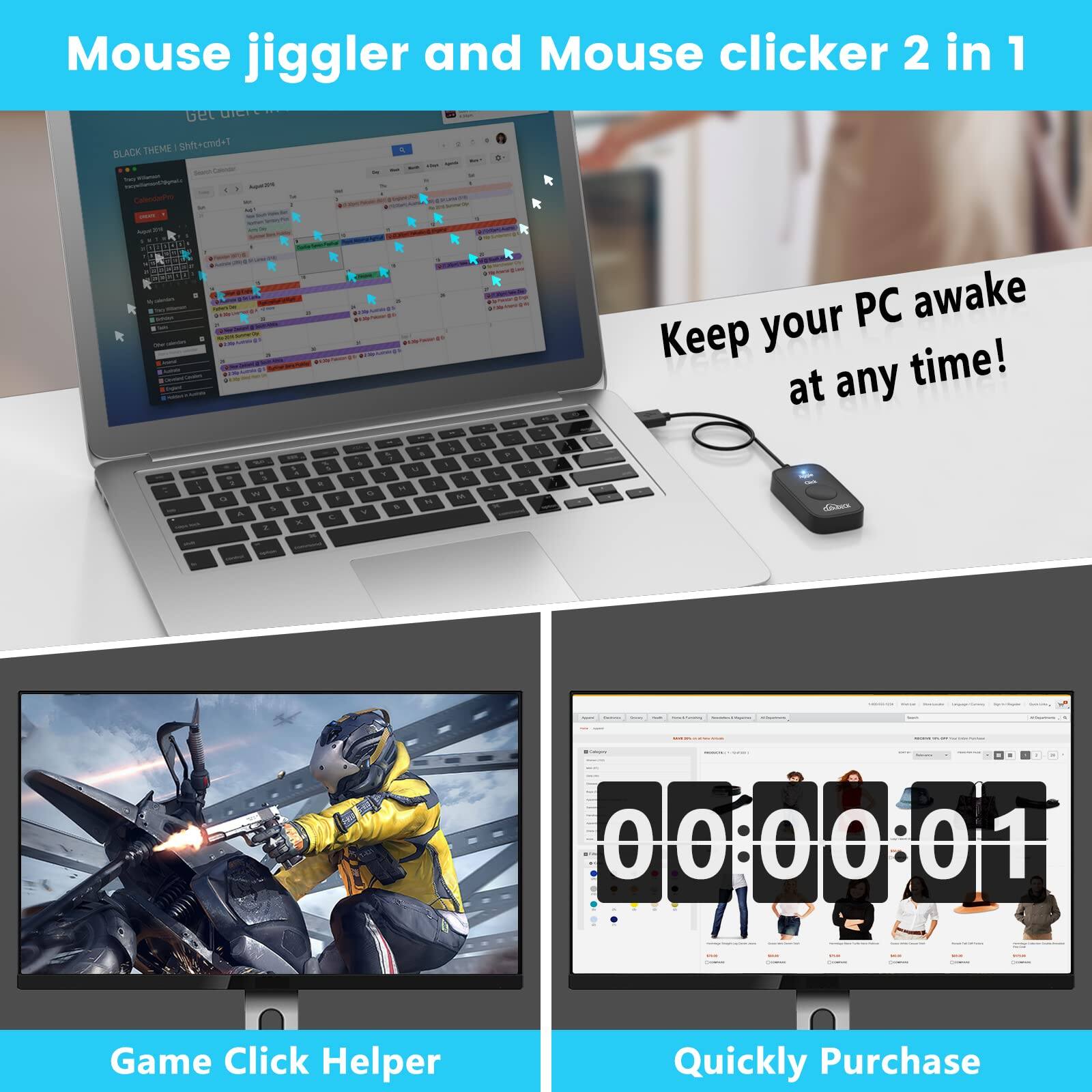 Mouse jiggler and Mouse clicker 2 in 1

Keep your PC awake at any time!

Game Click Helper

Quickly Purchase