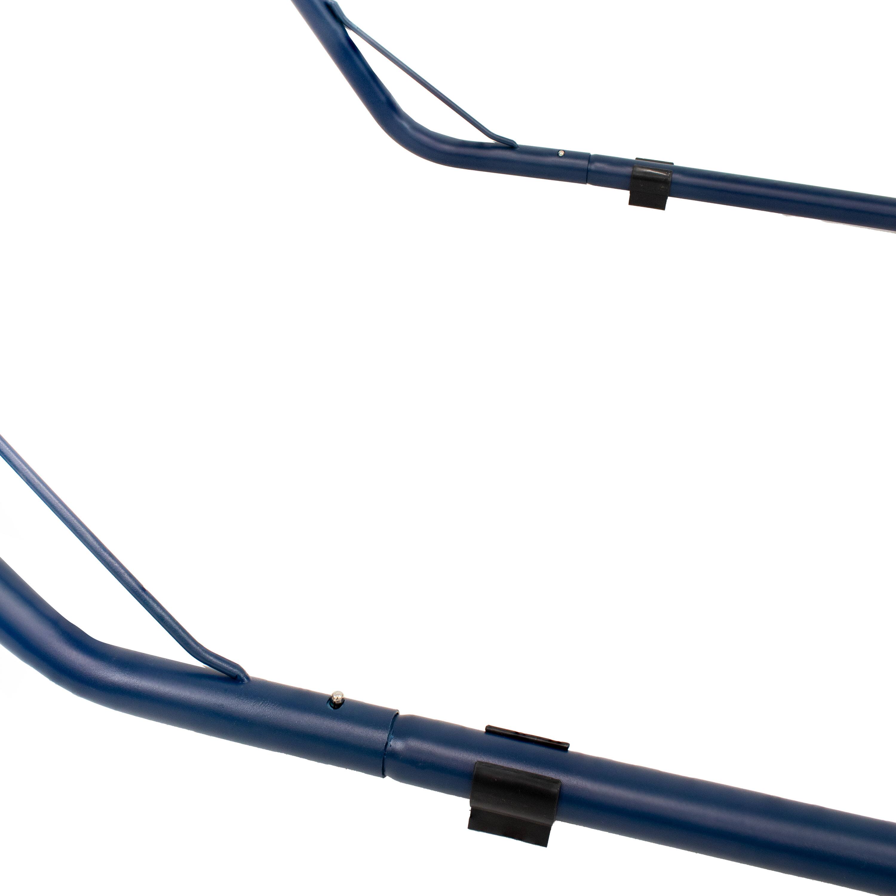 Alt View 10. Sunnydaze - Powder-Coated Steel Universal Hammock Stand - 124 in - Blue.