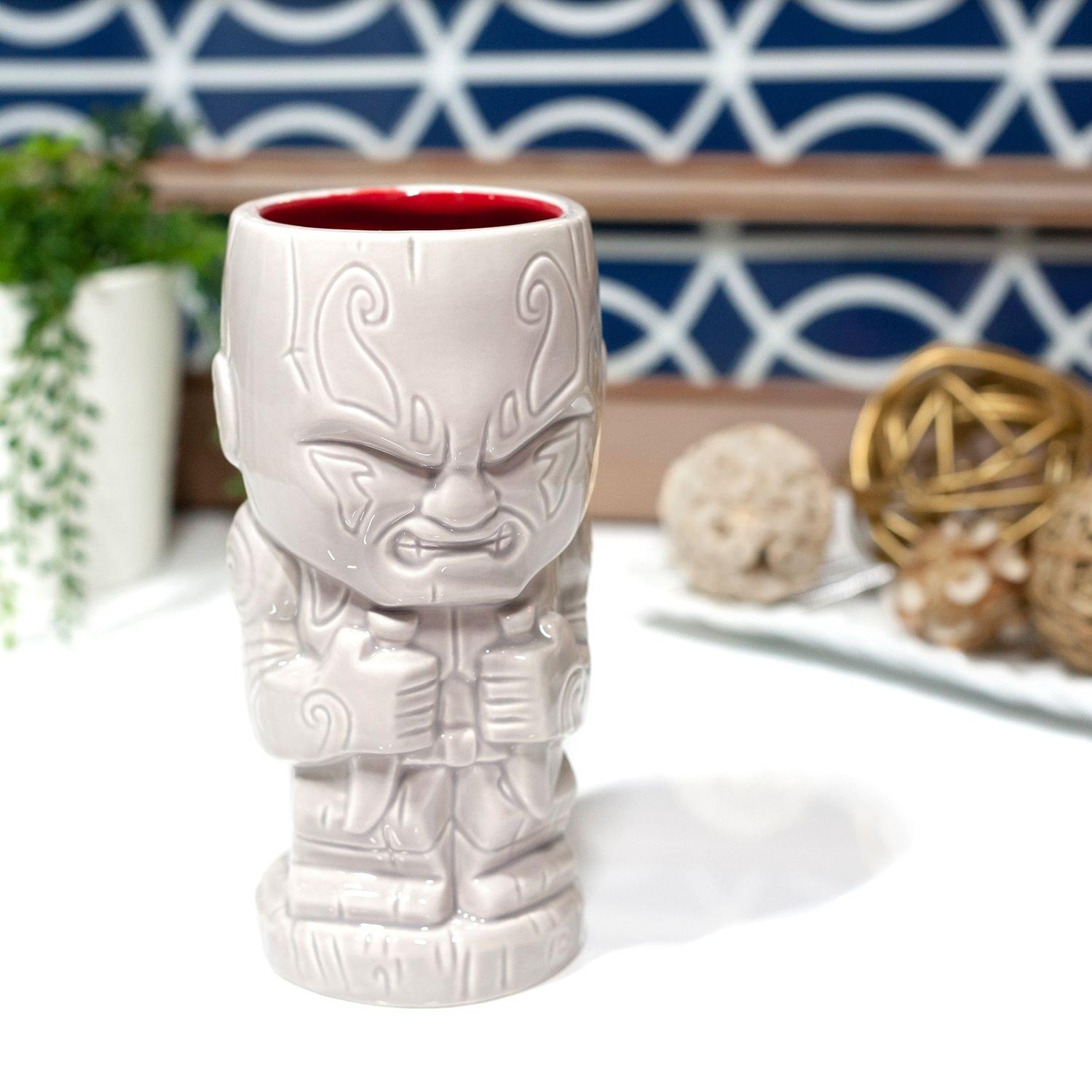 Alt View 3. Marvel - Geeki Tikis Guardians of the Galaxy Drax Ceramic Mug | Holds 17 Ounces - Beige.