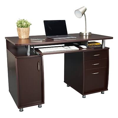 Alt View 2. Techni Mobili - 47"W Computer Desk(RTA-4985-CH36) - Chocolate.